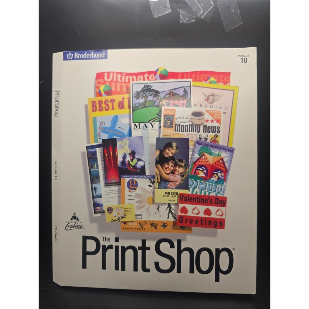 Broderbund The Print Shop Deluxe Version 10 For Windows 95/98 and NT